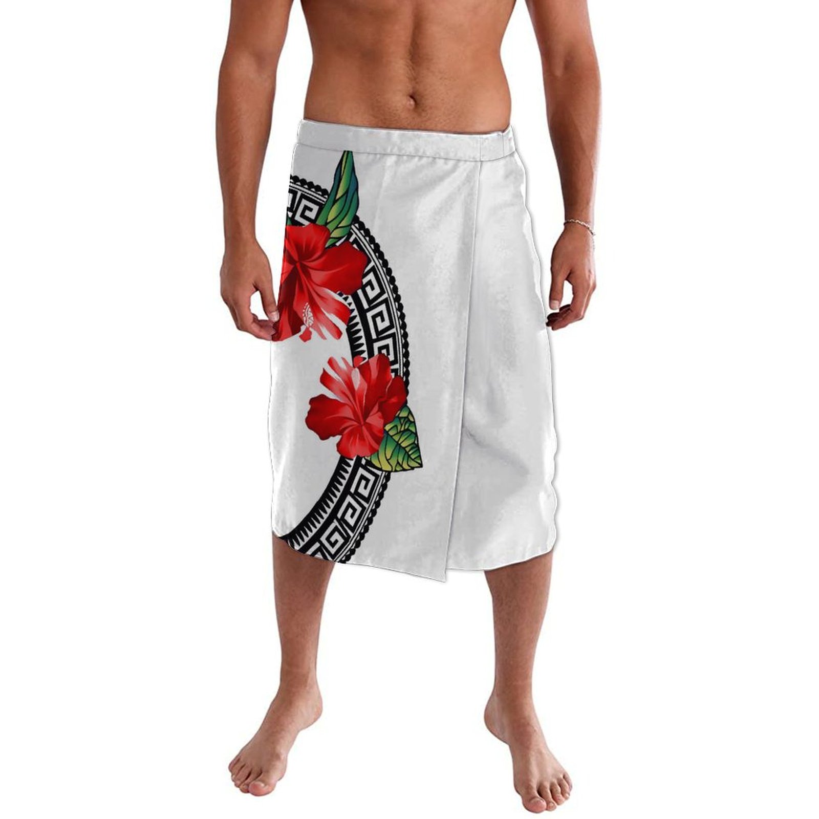 Sarong Men Wrap - Summer Pacific Islands Traditionelle polynesische Strandschürze,