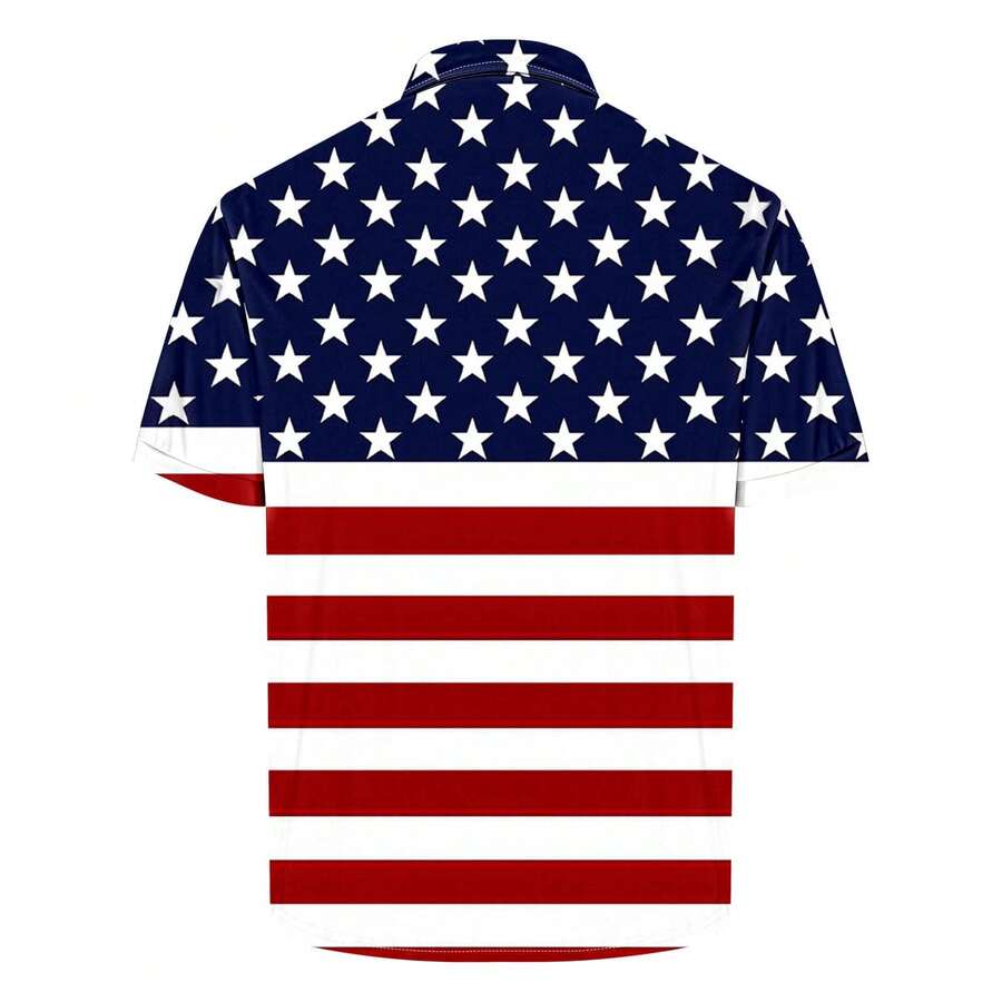 Polo Shirt Pique - Aktives Herren-Poloshirt im klassischen Clean-Stars-Stripes-Design aus