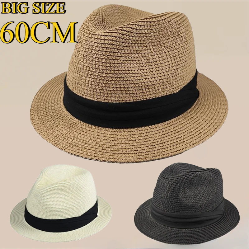 Bucket Hat Straw - Neue große Größe schmale Krempe 4