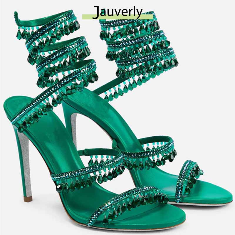 Casual Sandal Leather - 2026 Damen High Heels Neue Strass-Sandalen
