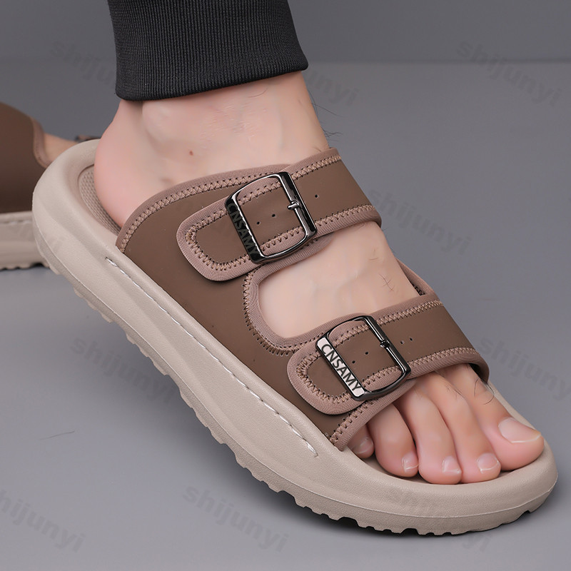 Flip Flop Leather Men - Herren-Hausschuhe, 2025, Sommer, atmungsaktiv, für den