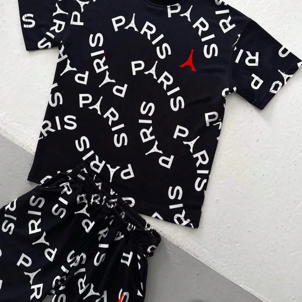 Tee Graphic Print - Herren T-Shirt mit Buchstaben-Print und Rundhalsausschnitt,
