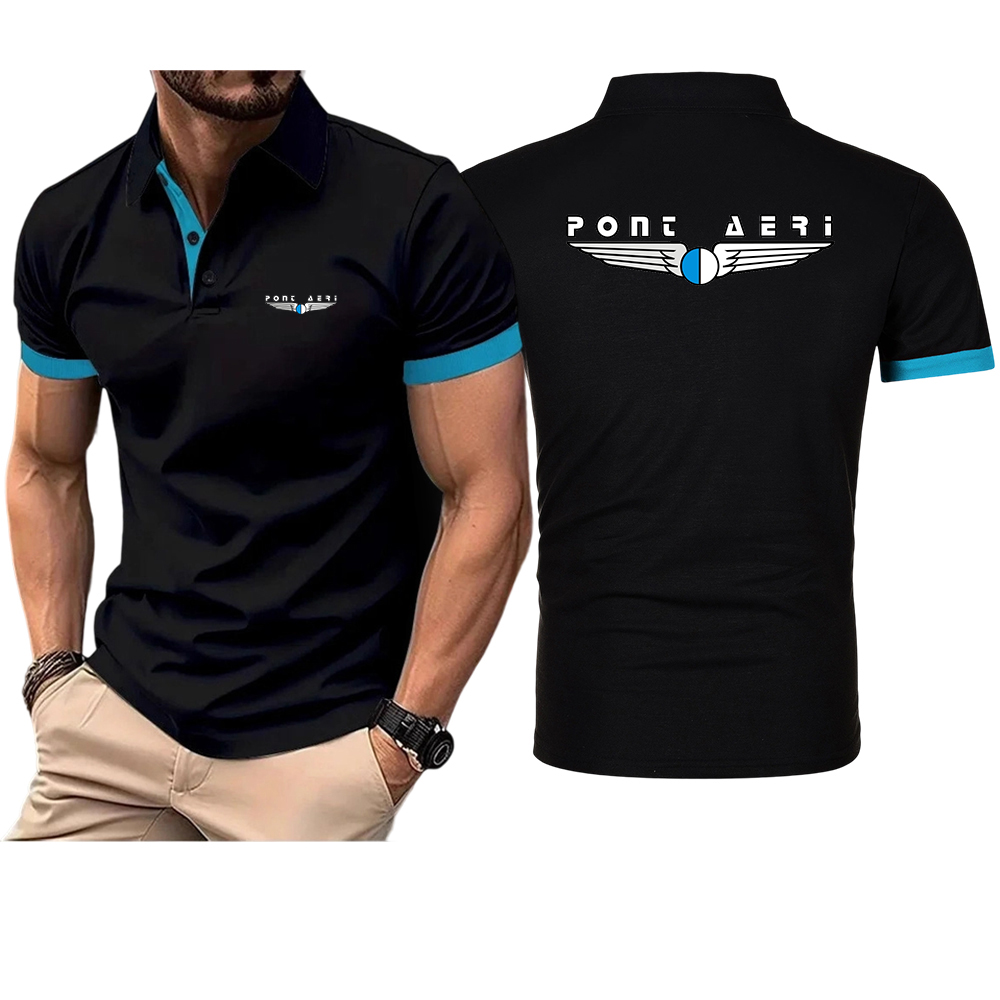 Polo Shirt Pique - Disco Logo Pont Aeri CH Herren