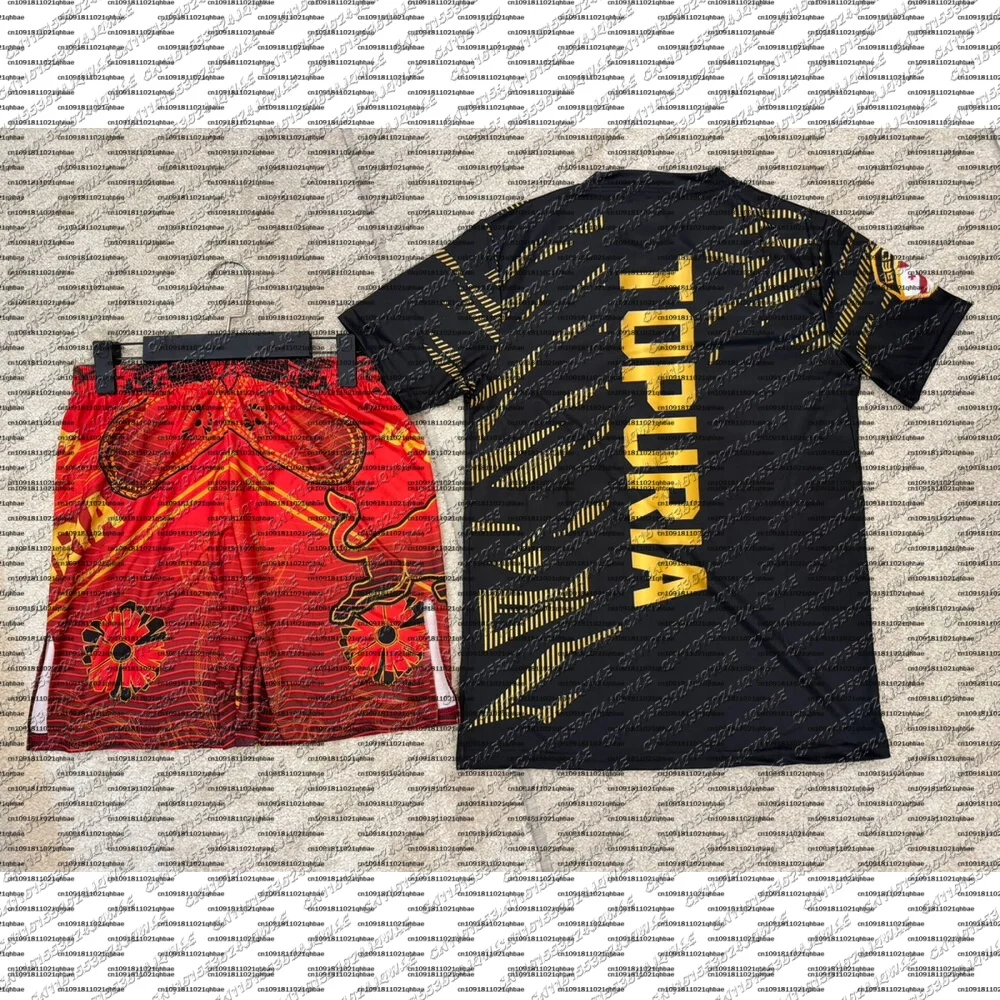 Shirt Camp Collar - Sommer-Top-Boxer-MMA-Oktagon-Käfig-Ilia-Topuria-T-Shirt-Shorts-Set Herren-Sport-Trainings-Laufset Schnelltrocknendes Kampfset