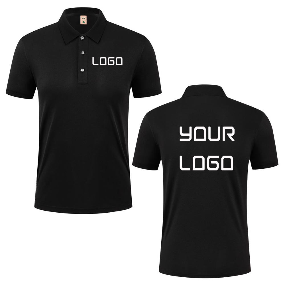 Polo Shirt Pique - Sommerliches, lässiges Poloshirt mit individuellem Logo-Druck,
