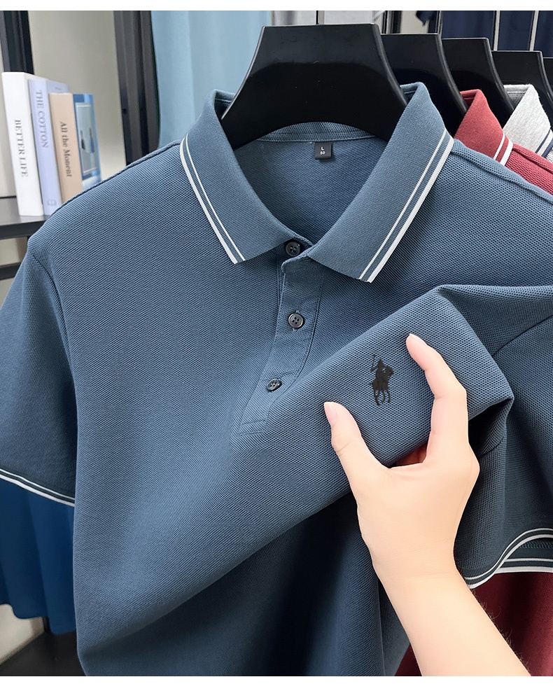 Sommerliches gestreiftes Poloh – Polo Shirt Pique Bewertung und Preis