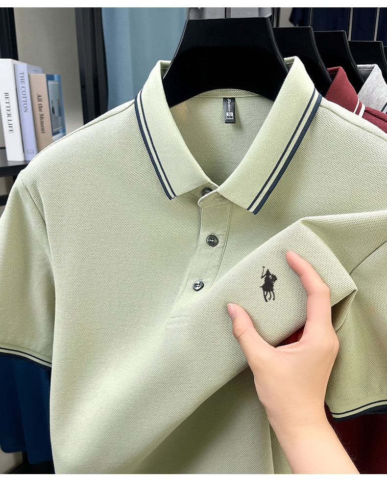 Sommerliches gestreiftes Poloh – Polo Shirt Pique Bewertung und Preis