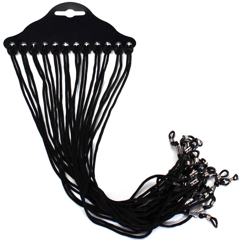 12 teile/satz Schwarz Nylon Sc – Sunglass Retainer Cord Bewertung und Preis