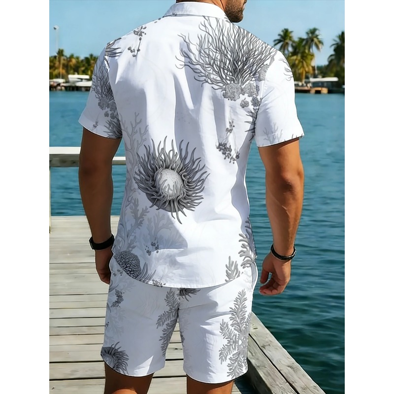 Herren Blumen-Hawaii-Hemd & Sh – Resort Shirt Floral Bewertung und Preis