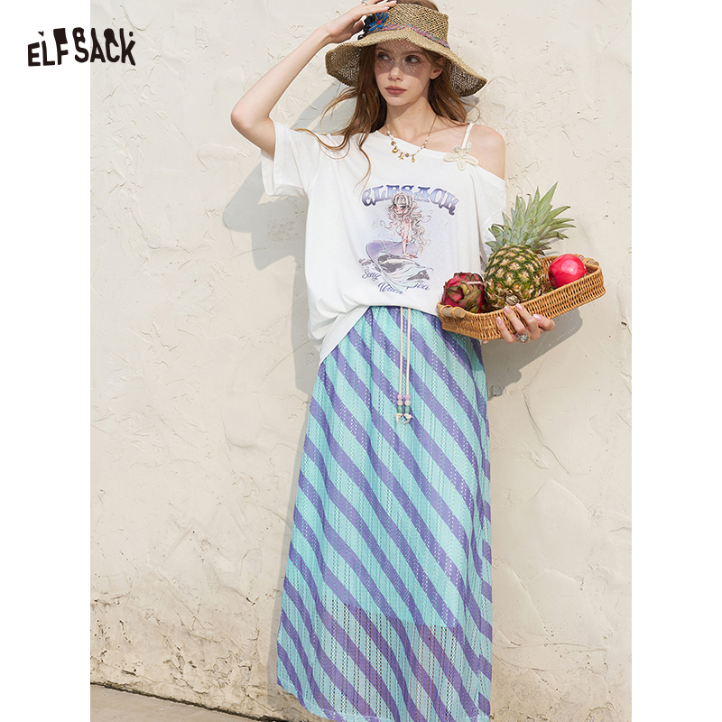 ELFSACK Damen-Set mit schulter – Tee Graphic Print Bewertung und Preis