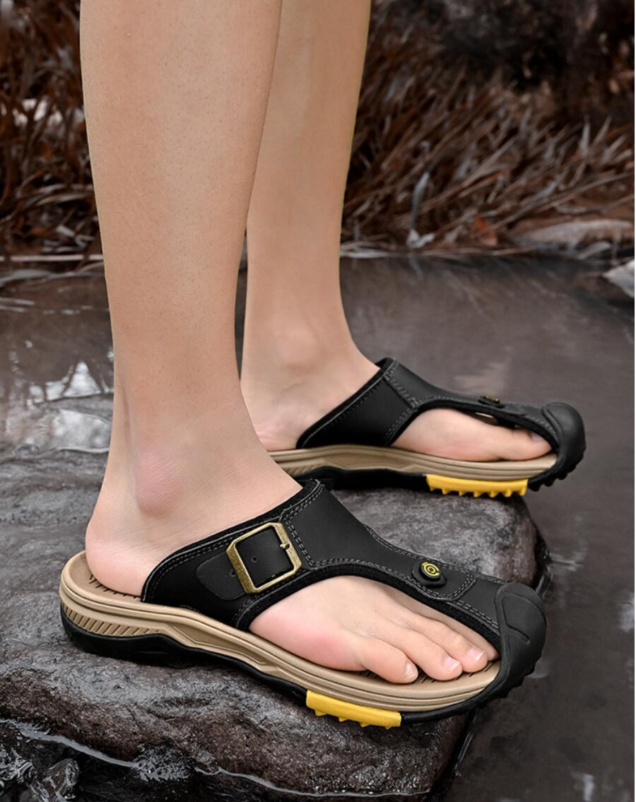 Echte Ledersandalen für Herren – Flip Flop Leather Men Bewertung und Preis