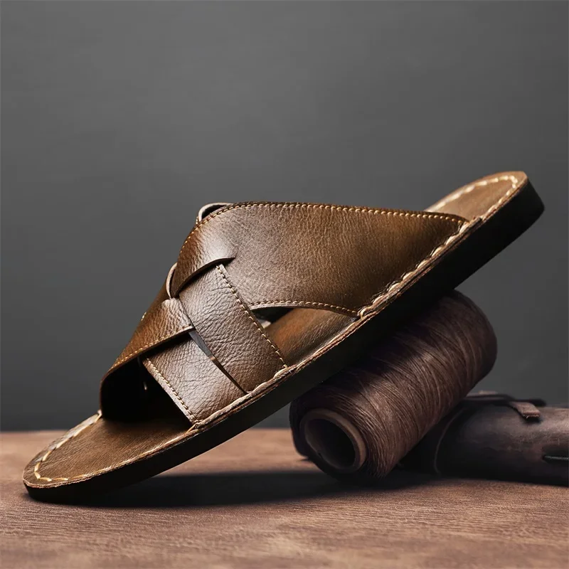Echtes Leder Herren Casual San – Flip Flop Leather Men Bewertung und Preis