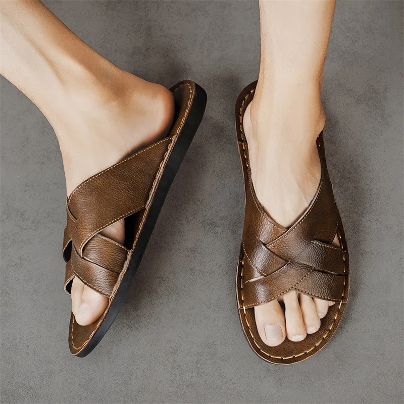 Echtes Leder Herren Casual San – Flip Flop Leather Men Bewertung und Preis
