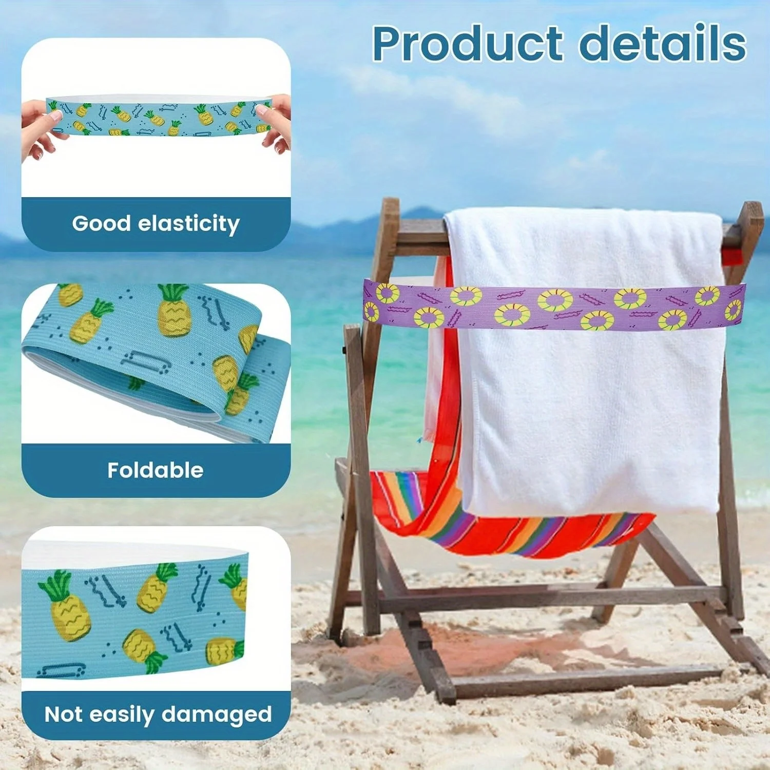5 Stück große Handtuchbänder f – Beach Towel Large Bewertung und Preis