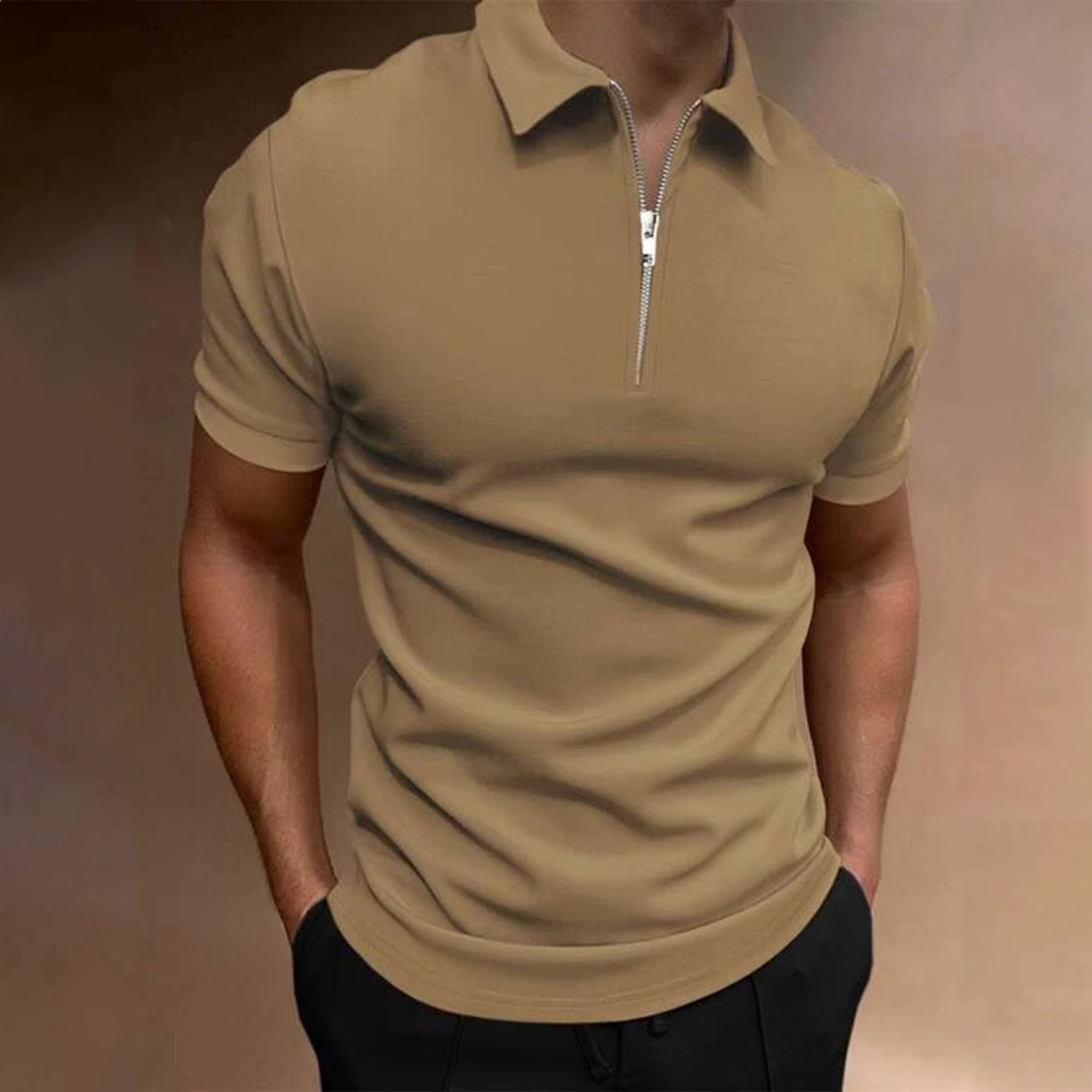 Sommer männer Einfarbig Polo-S – Polo Shirt Pique Bewertung und Preis