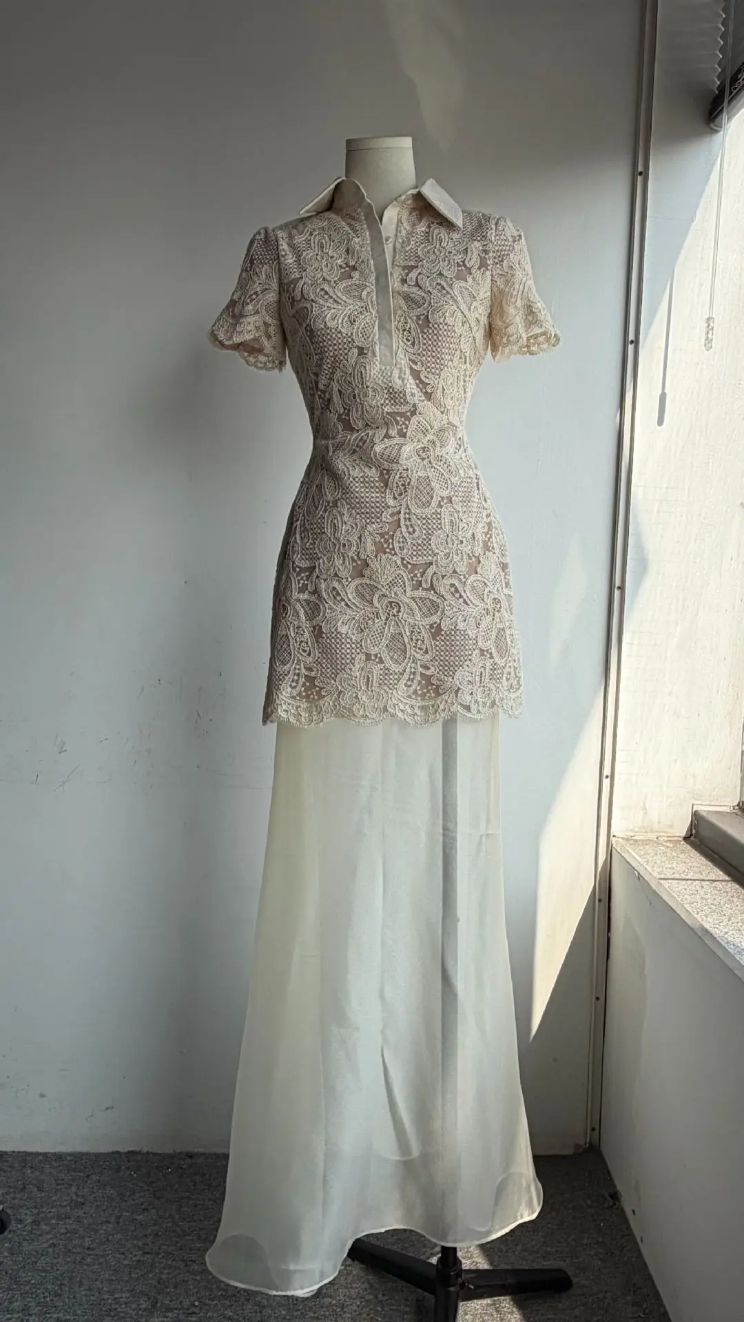 Vintage-Hemdkleid mit hohem Kr – Resort Shirt Floral Bewertung und Preis