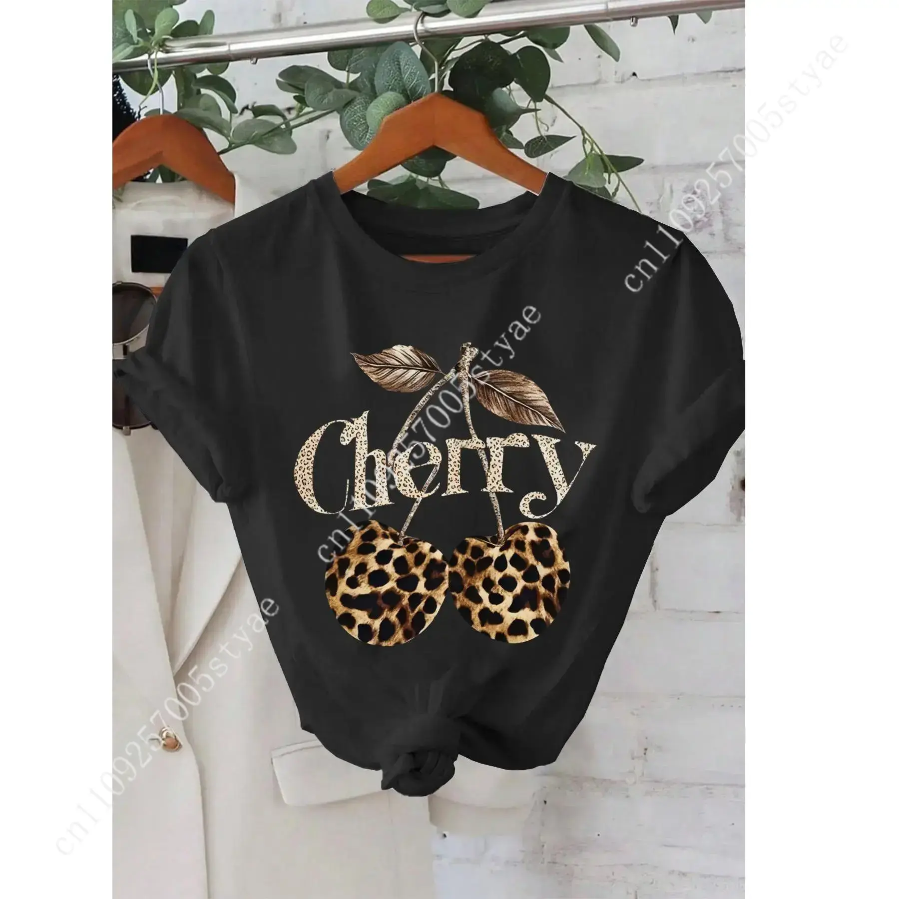 Damen-T-Shirt mit Kirsch- und  – Tee Graphic Print Bewertung und Preis