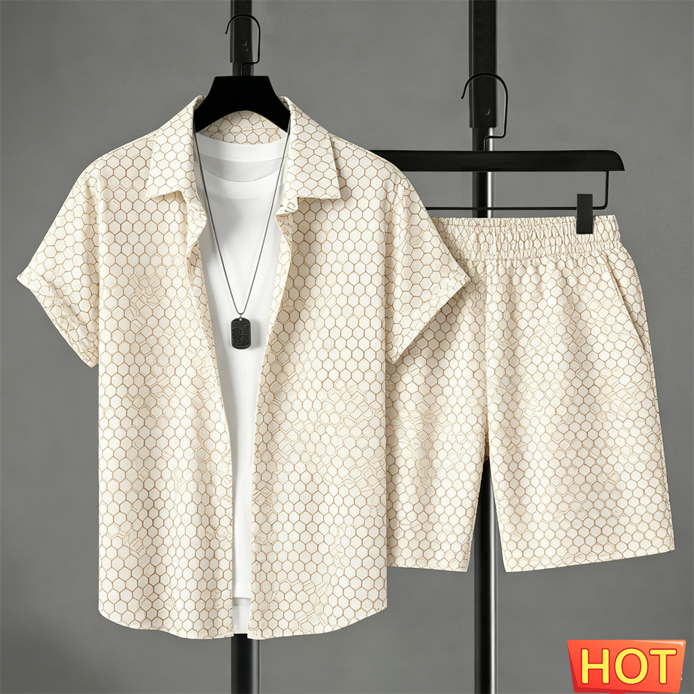Sommer-Outfit Herren Hemd-Set  – Shirt Camp Collar Bewertung und Preis