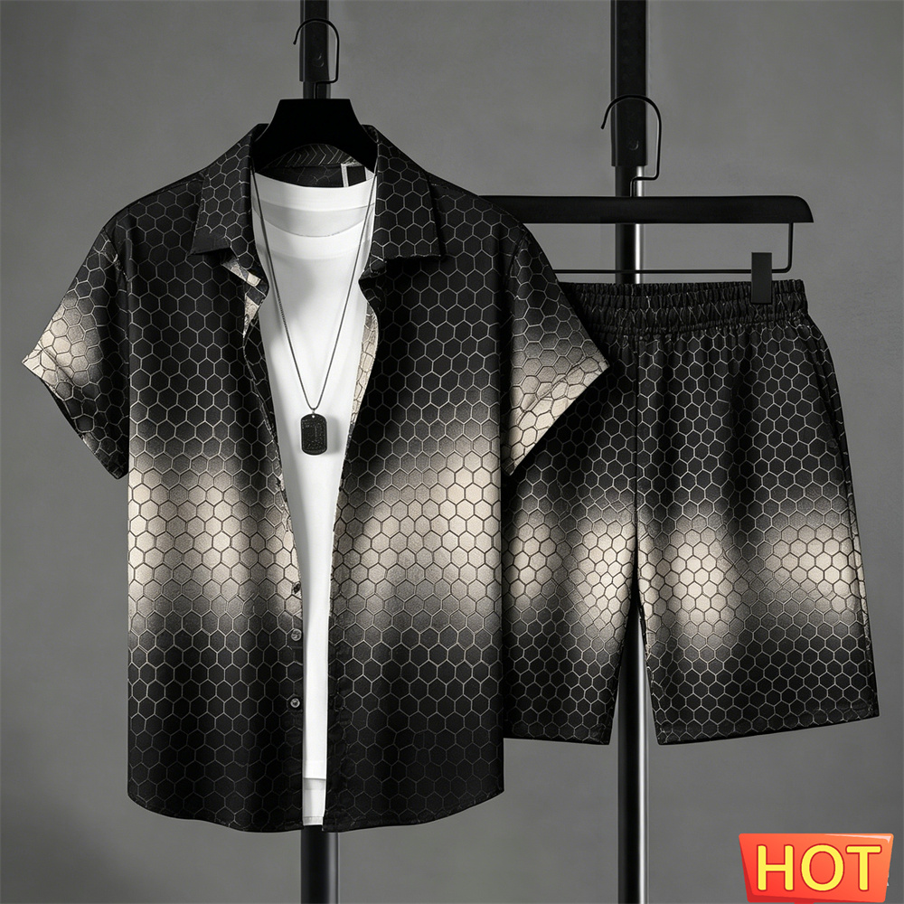 Sommer-Outfit Herren Hemd-Set  – Shirt Camp Collar Bewertung und Preis