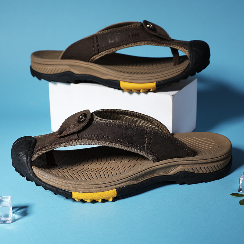 Neue Herren-Flip-Flops aus ech – Flip Flop Leather Men Bewertung und Preis