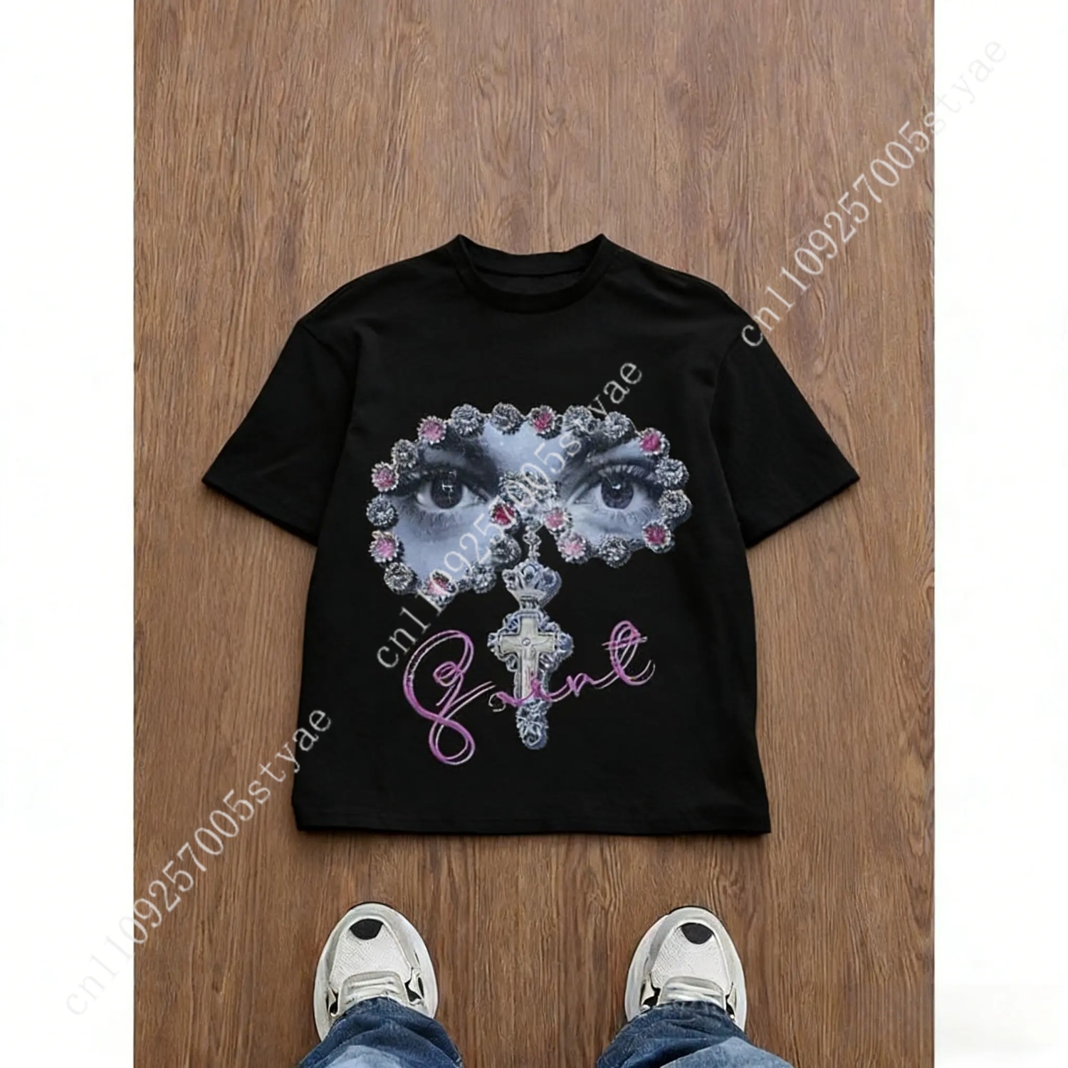 Herren-T-Shirt mit lockerem Sc – Tee Graphic Print Bewertung und Preis