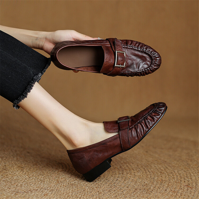 Neue Herbst Echt leder Frauen  – Casual Sandal Leather Bewertung und Preis