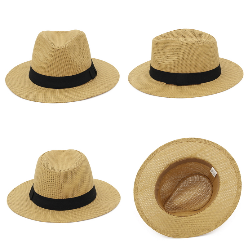 Sommer-Strohhut Panama-Stil fü – Bucket Hat Straw Bewertung und Preis