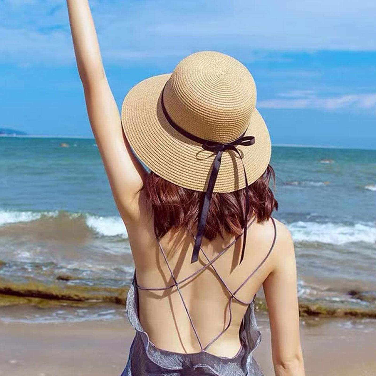 Sommer Stroh Hut Große Breite  – Bucket Hat Straw Bewertung und Preis