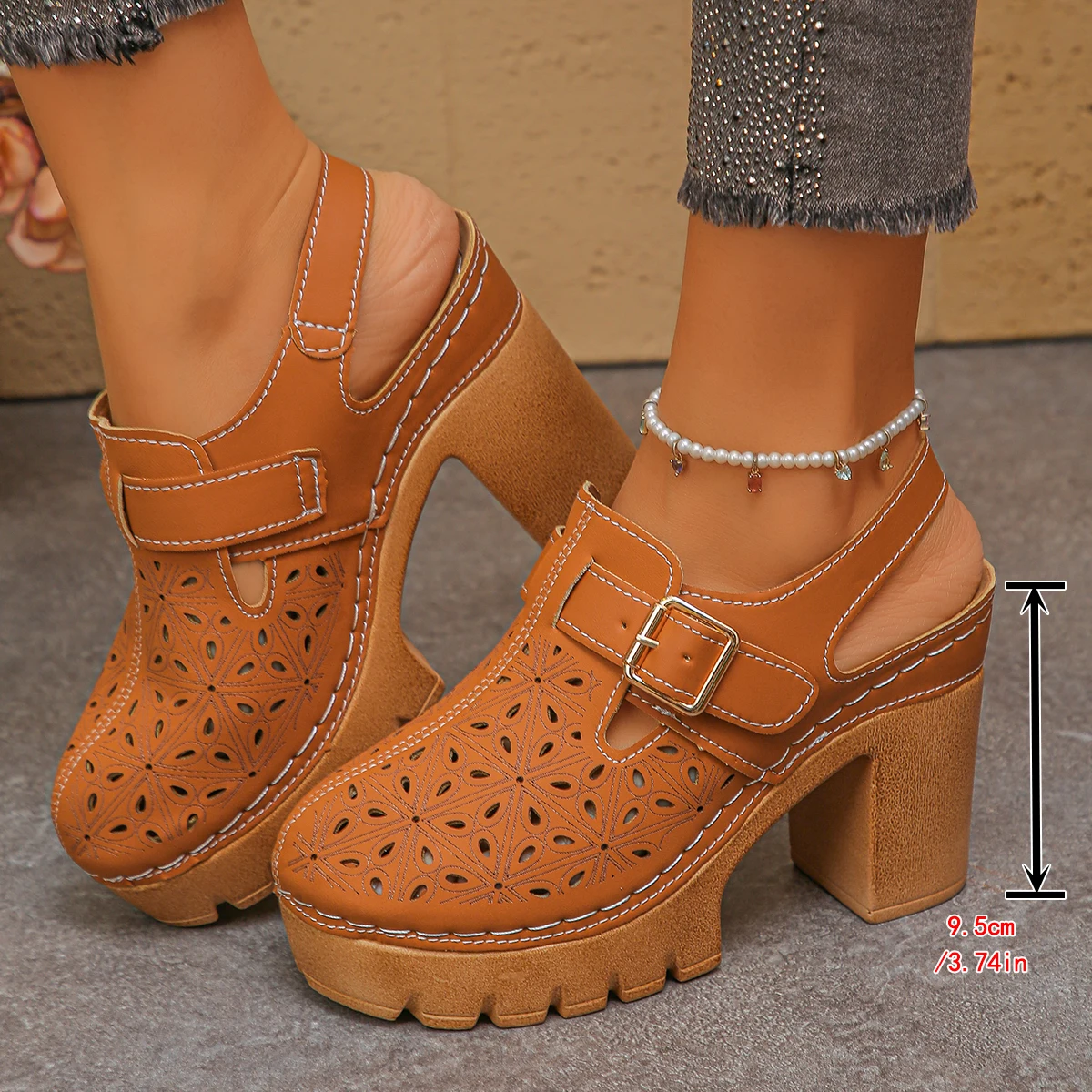 Große Damen-Sandalen mit dicke – Casual Sandal Leather Bewertung und Preis