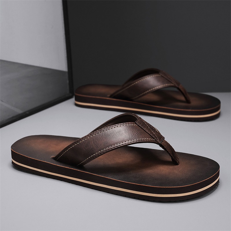 Herren Vintage Flip-Flops aus  – Flip Flop Leather Men Bewertung und Preis