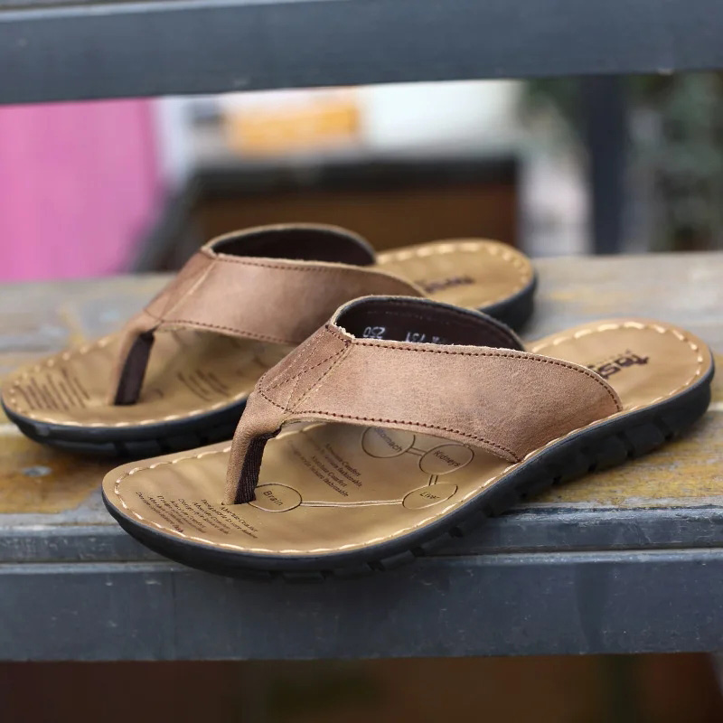 Roma Retro Mann Slipper Einfar – Flip Flop Leather Men Bewertung und Preis