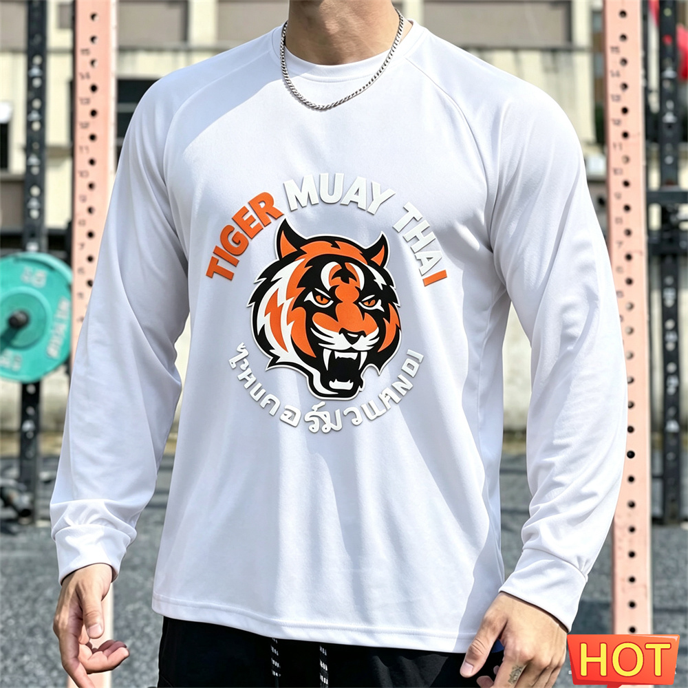Muay Thai Herren Langarm-T-Shi – Tee Graphic Print Bewertung und Preis