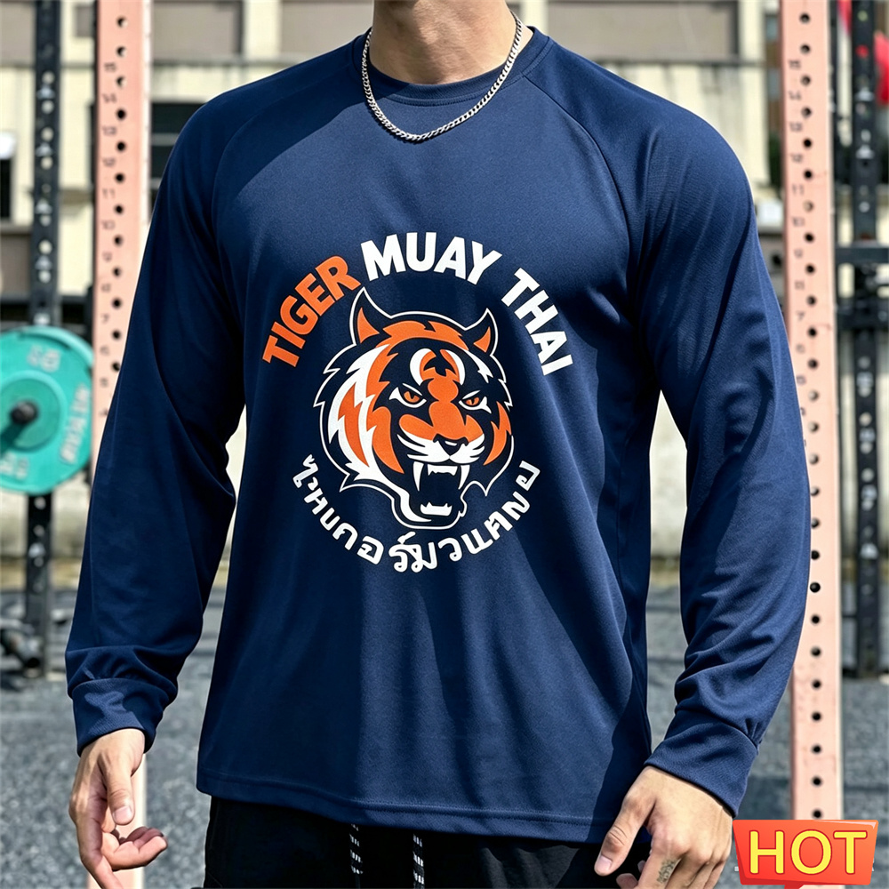 Muay Thai Herren Langarm-T-Shi – Tee Graphic Print Bewertung und Preis