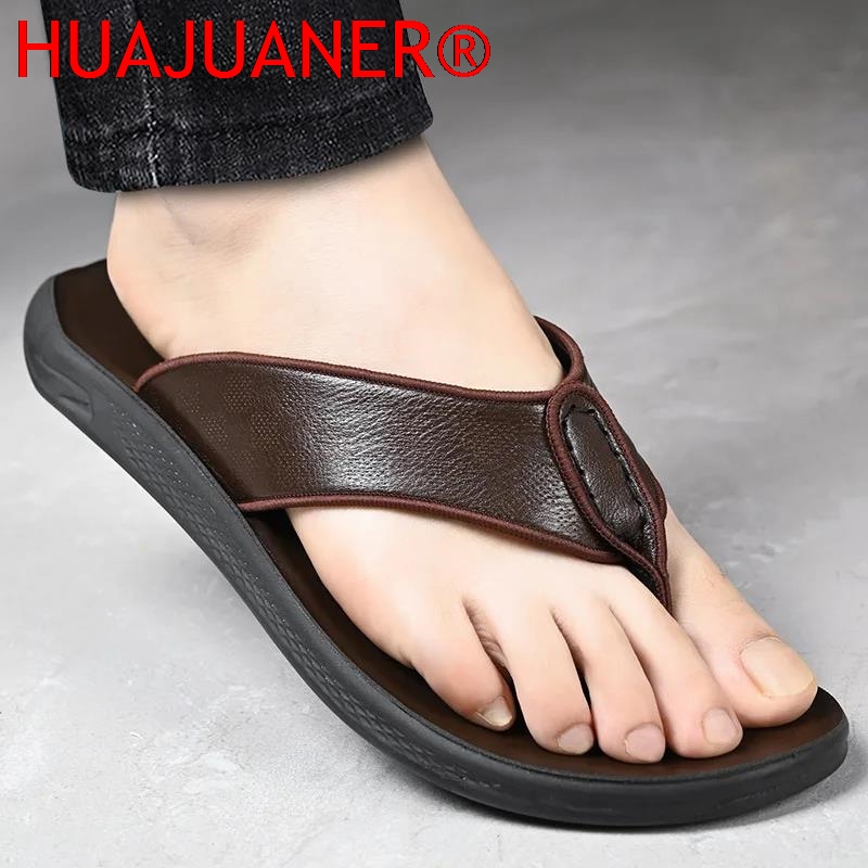Lässige Outdoor-Herrensandalen – Flip Flop Leather Men Bewertung und Preis